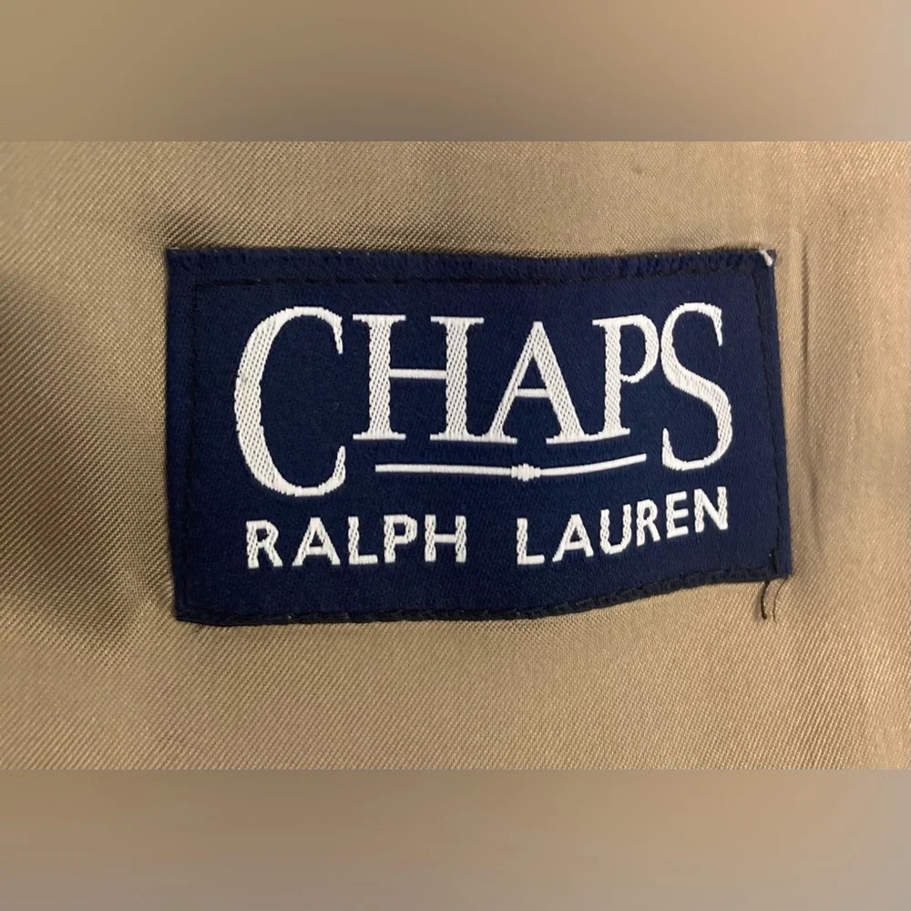 Chaps by Ralph Lauren Brown Blazer Sports Jacket 100% Lambswool Size 46R